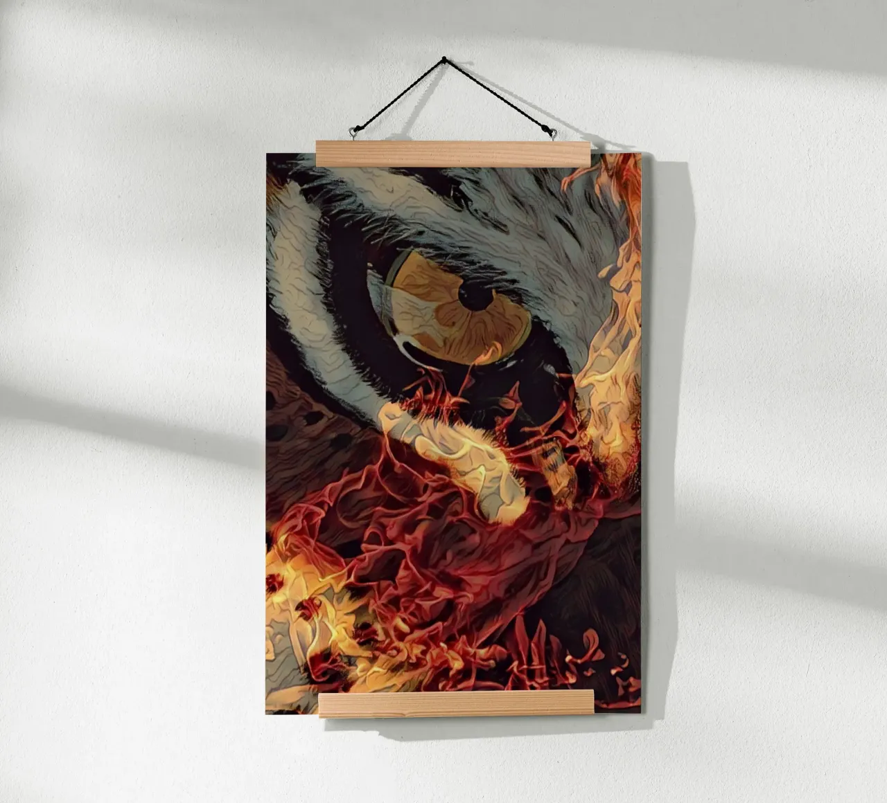 Scintilla di ispirazione poster con telaio in legno da The Crows Perspective