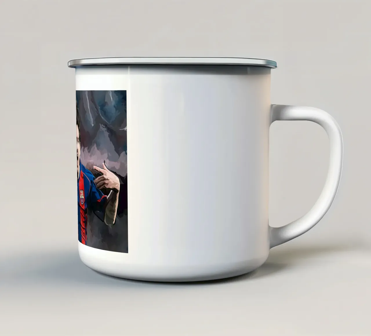 Lionel Messi tazza in smalto da dark eagle