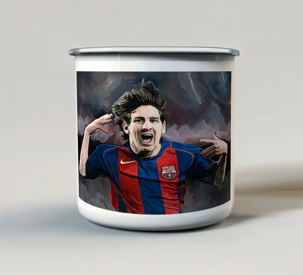Lionel Messi tazza in smalto da dark eagle
