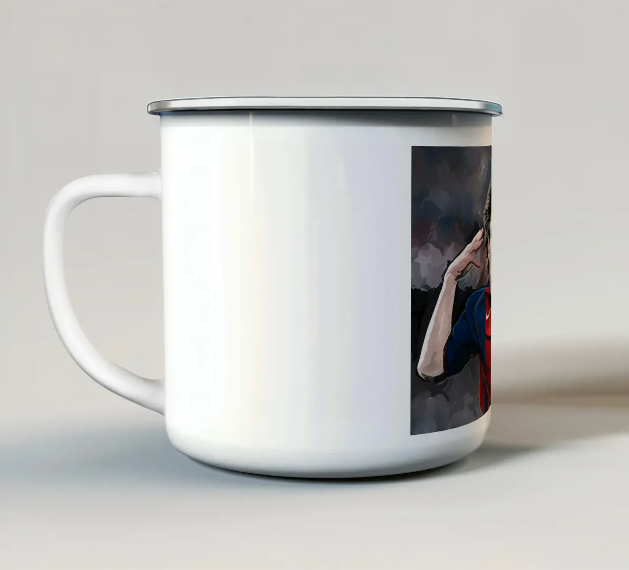 Lionel Messi tazza in smalto da dark eagle