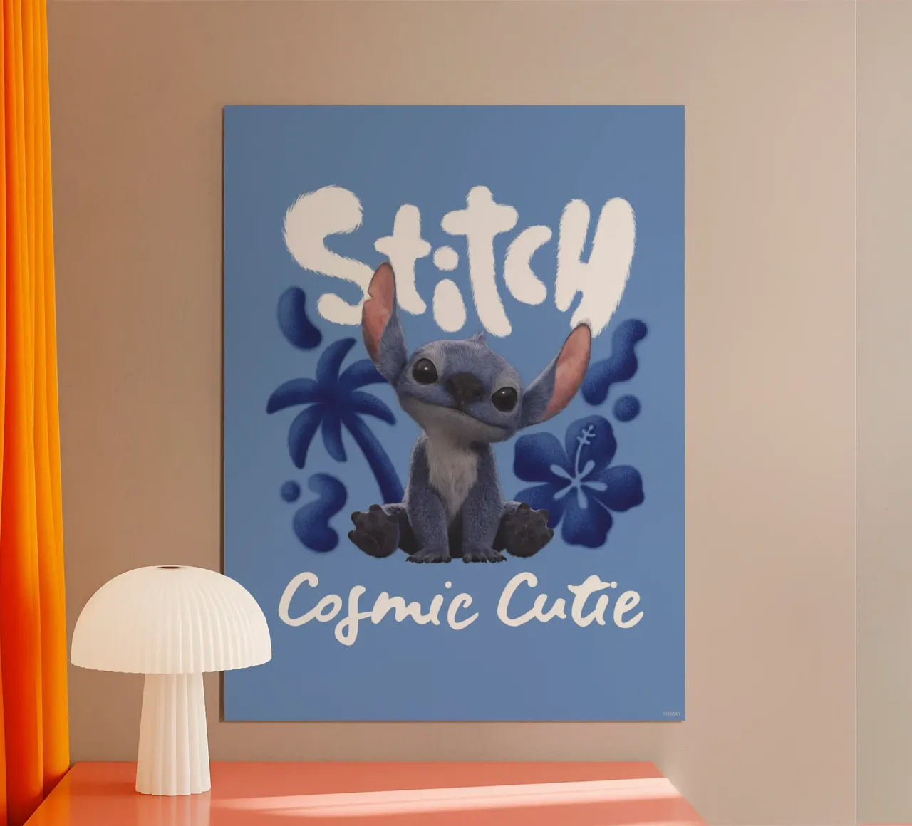 Stitch "cosmic cutie" II Poster mit Aluminium Rahmen von Stitch