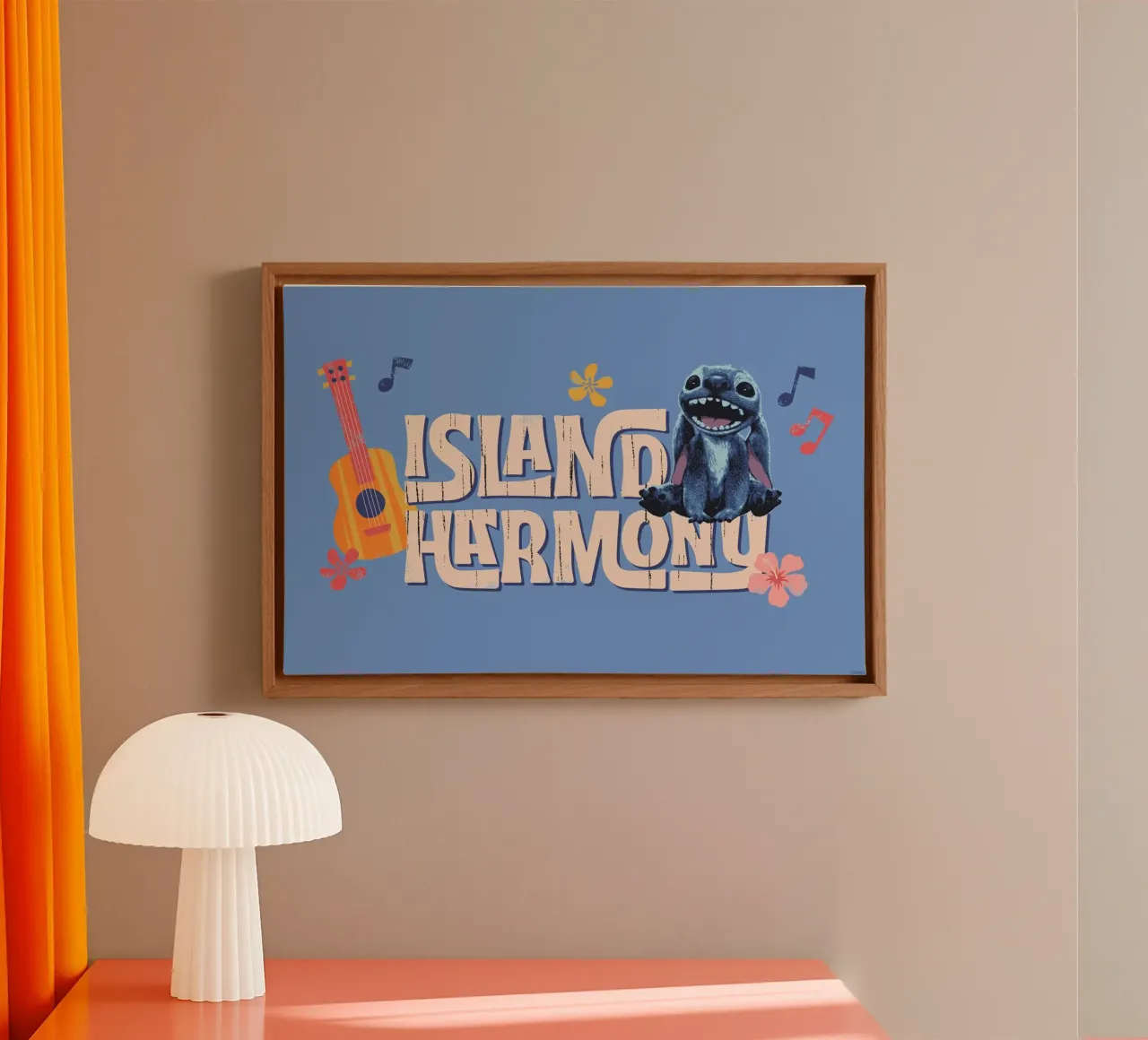 Stitch - Island Harmony tela con Cornice a cassetta da Stitch