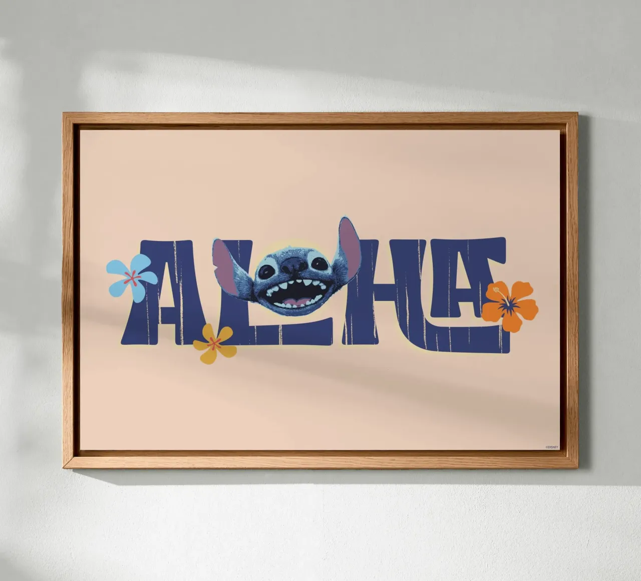 Stitch ALOHA quer Alu-Dibond von Stitch