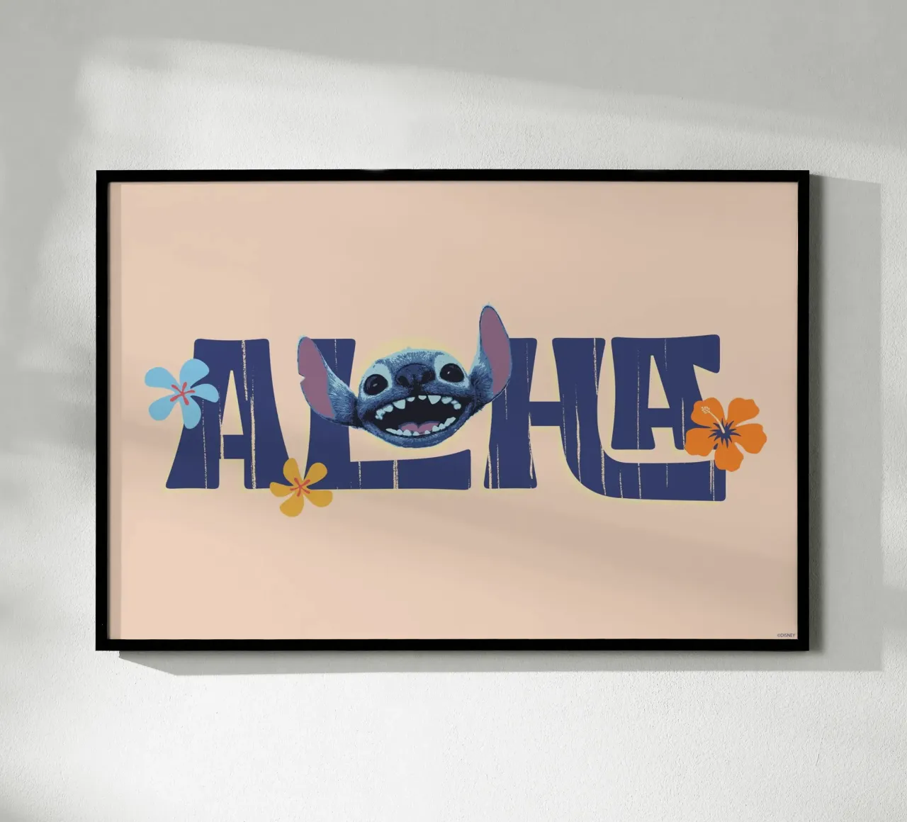 Stitch ALOHA quer Poster von Stitch