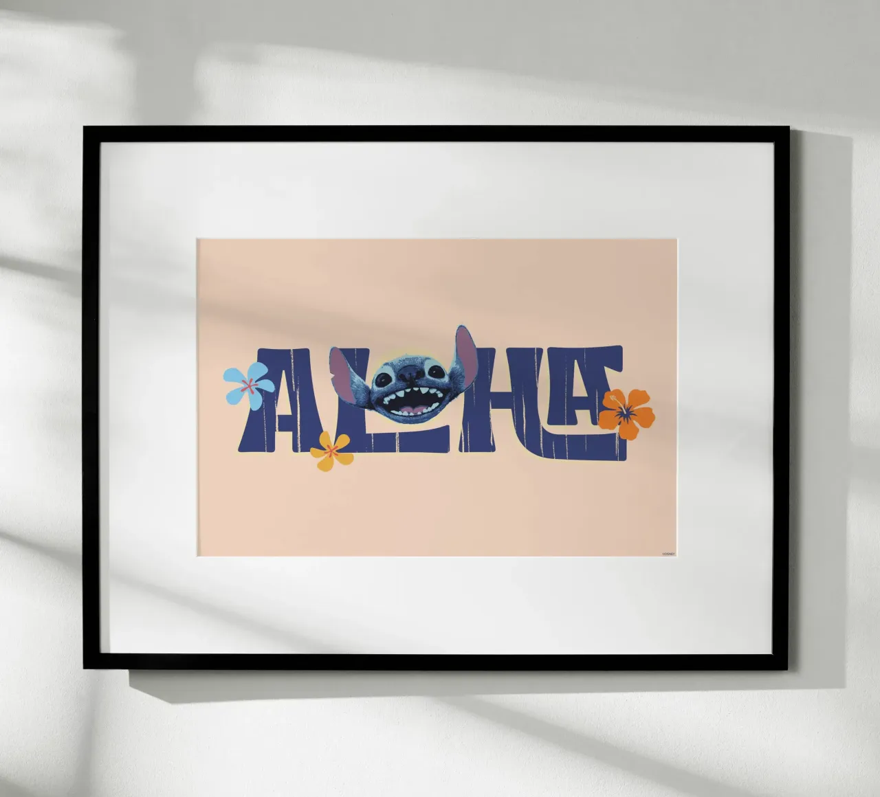 Stitch ALOHA quer Poster von Stitch