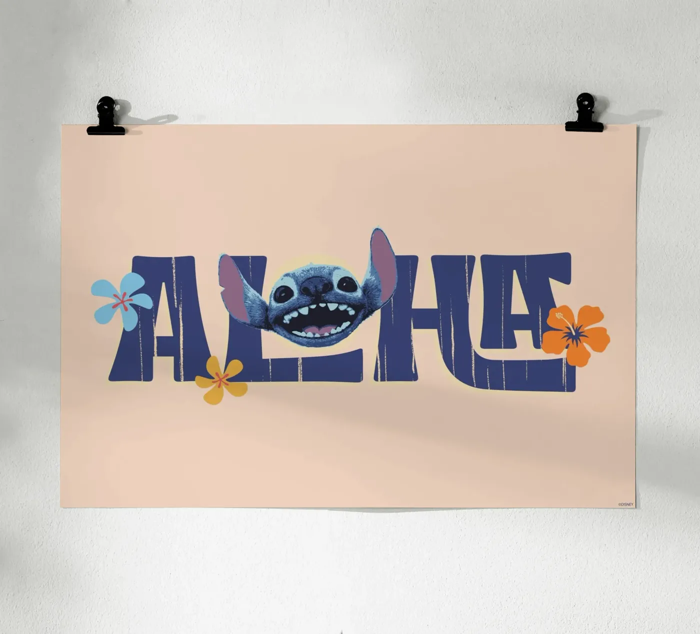 Stitch ALOHA quer poster by Stitch