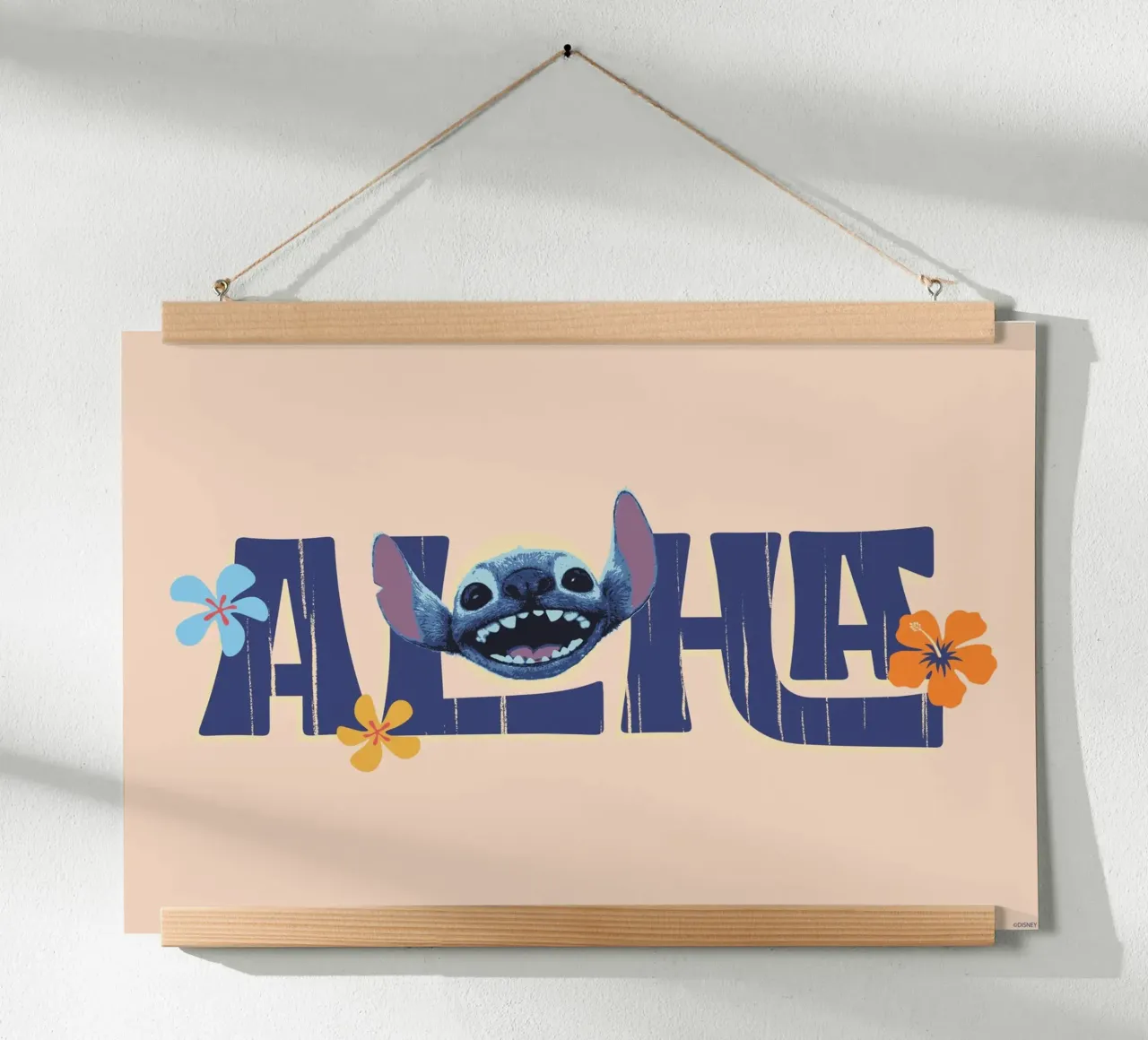 Stitch ALOHA quer Poster von Stitch