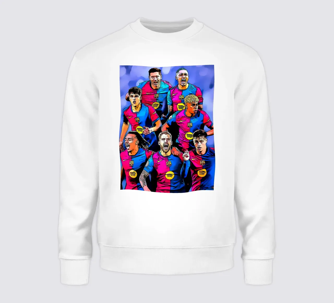 L'équipe de Barcelone avec un esprit combatif sur le terrain sweat de dark eagle