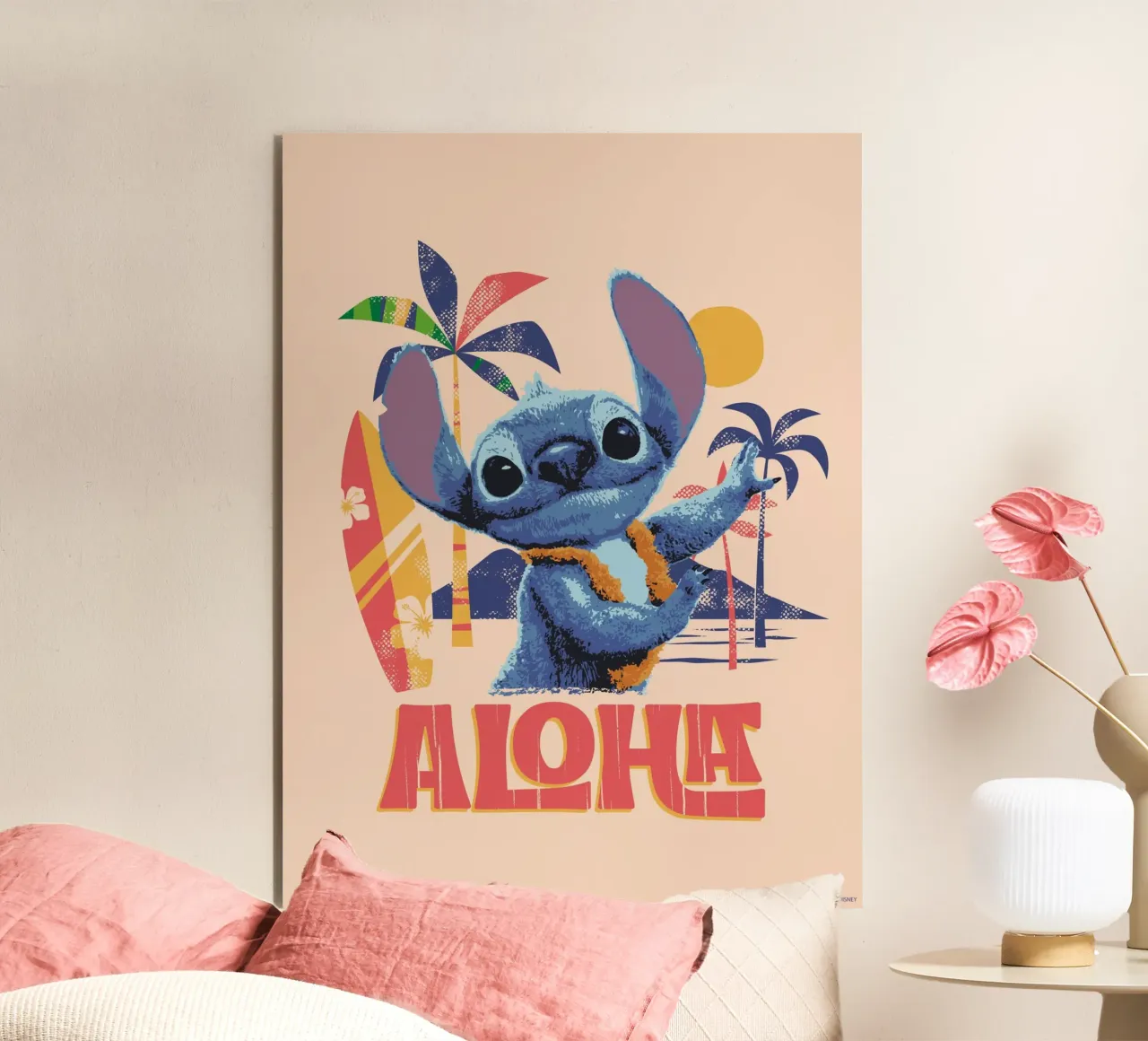 Stitch ALOHA beach Alu-Dibond von Stitch