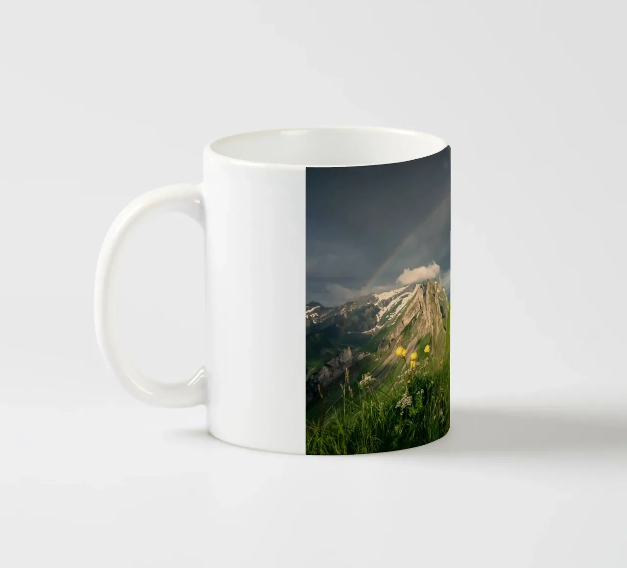 rainbow and the nature tazza in ceramica da carsa