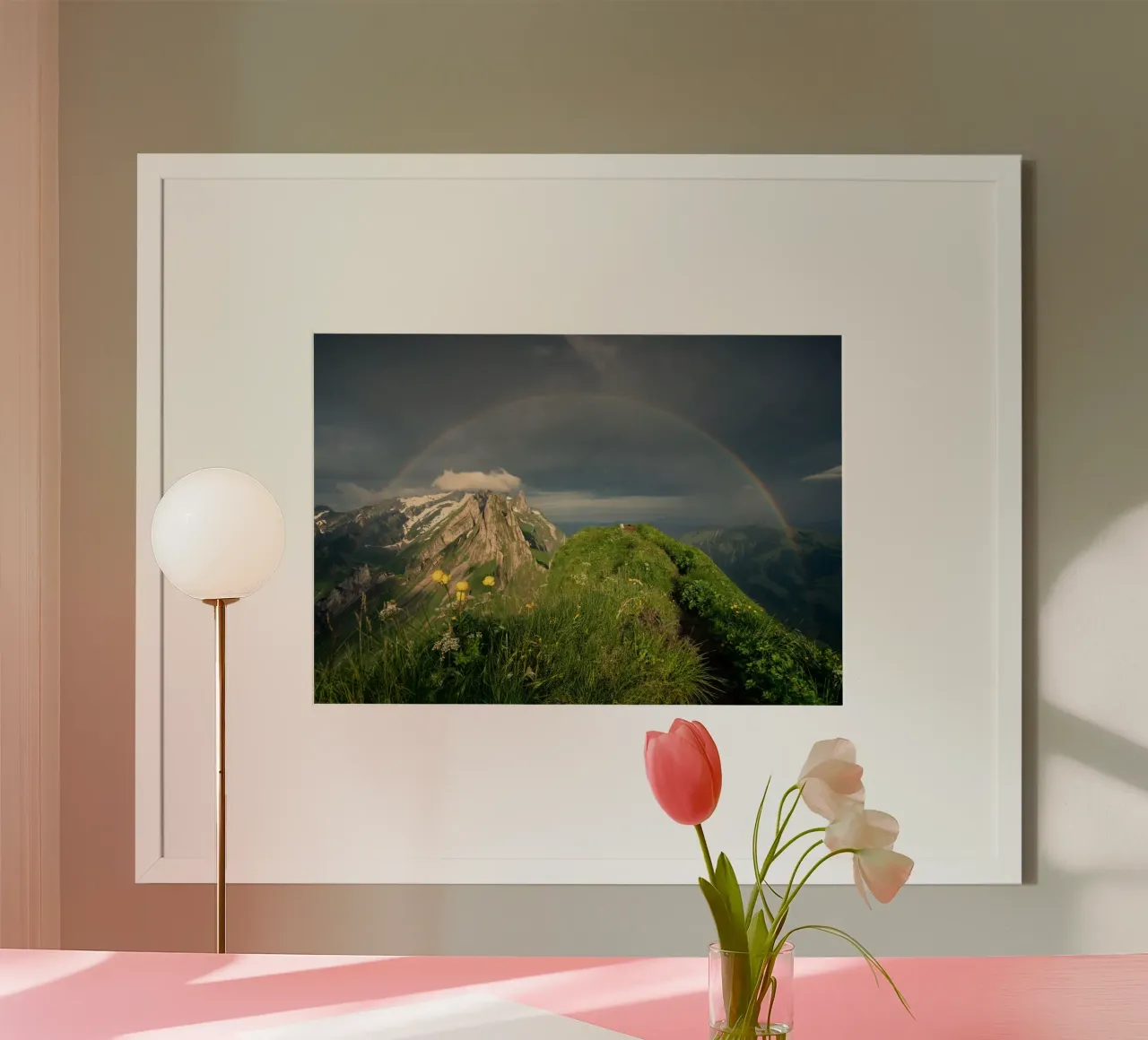 rainbow and the nature poster con telaio in plastica da carsa
