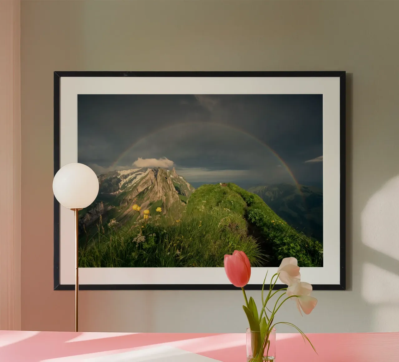 rainbow and the nature poster con telaio in plastica da carsa