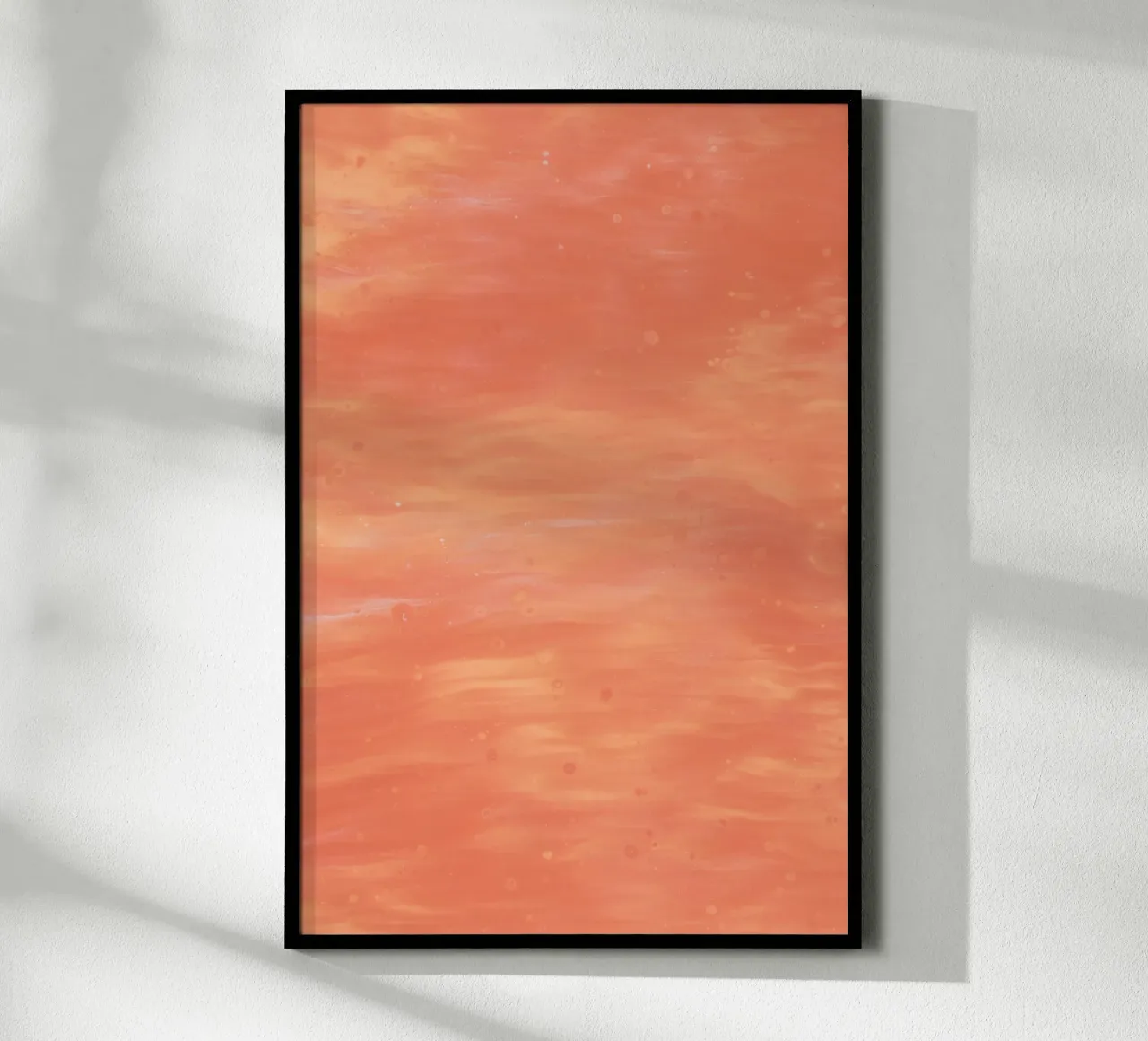 gradient pink poster con telaio in alluminio da carsa