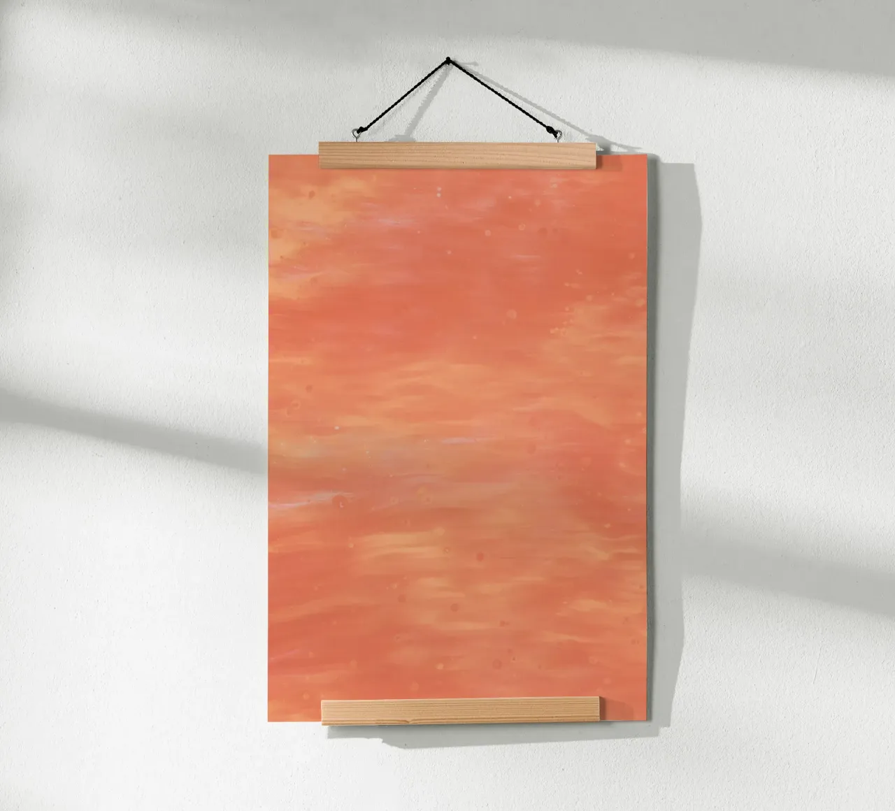 gradient pink poster con telaio in alluminio da carsa