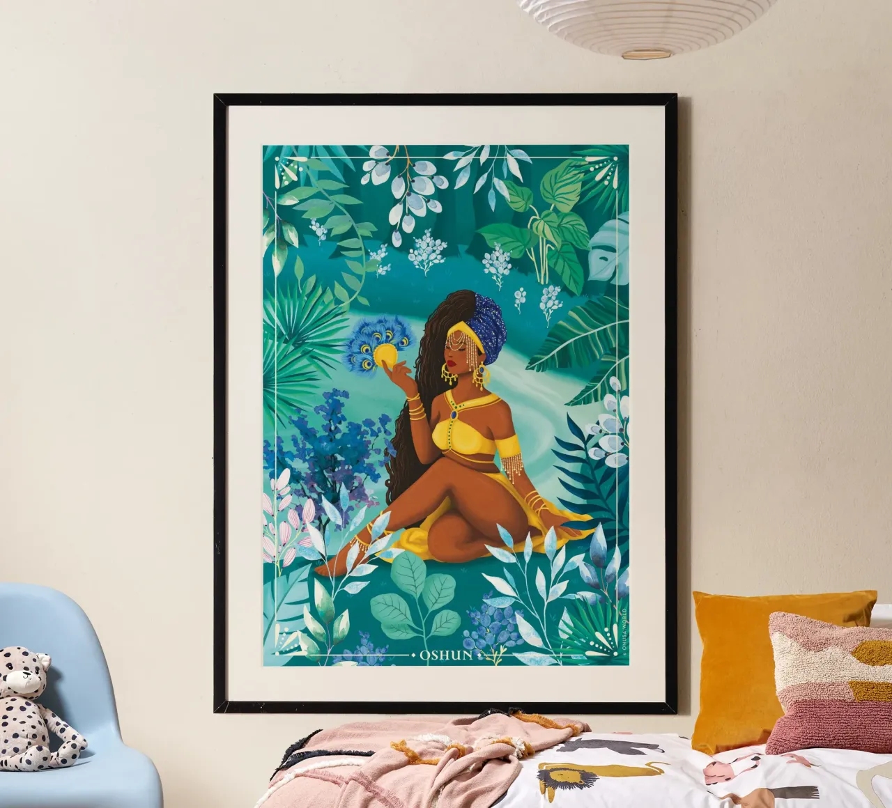 Oshun Yoruba Orisha Goddess poster da Nour Tohme