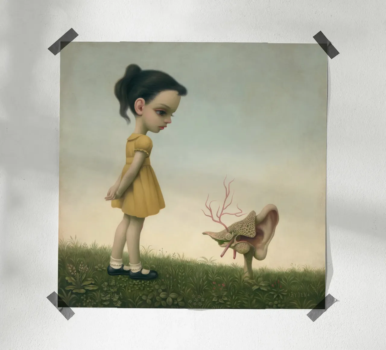 Orecchio (#112) MARK RYDEN poster con telaio in plastica da adriano lopezz
