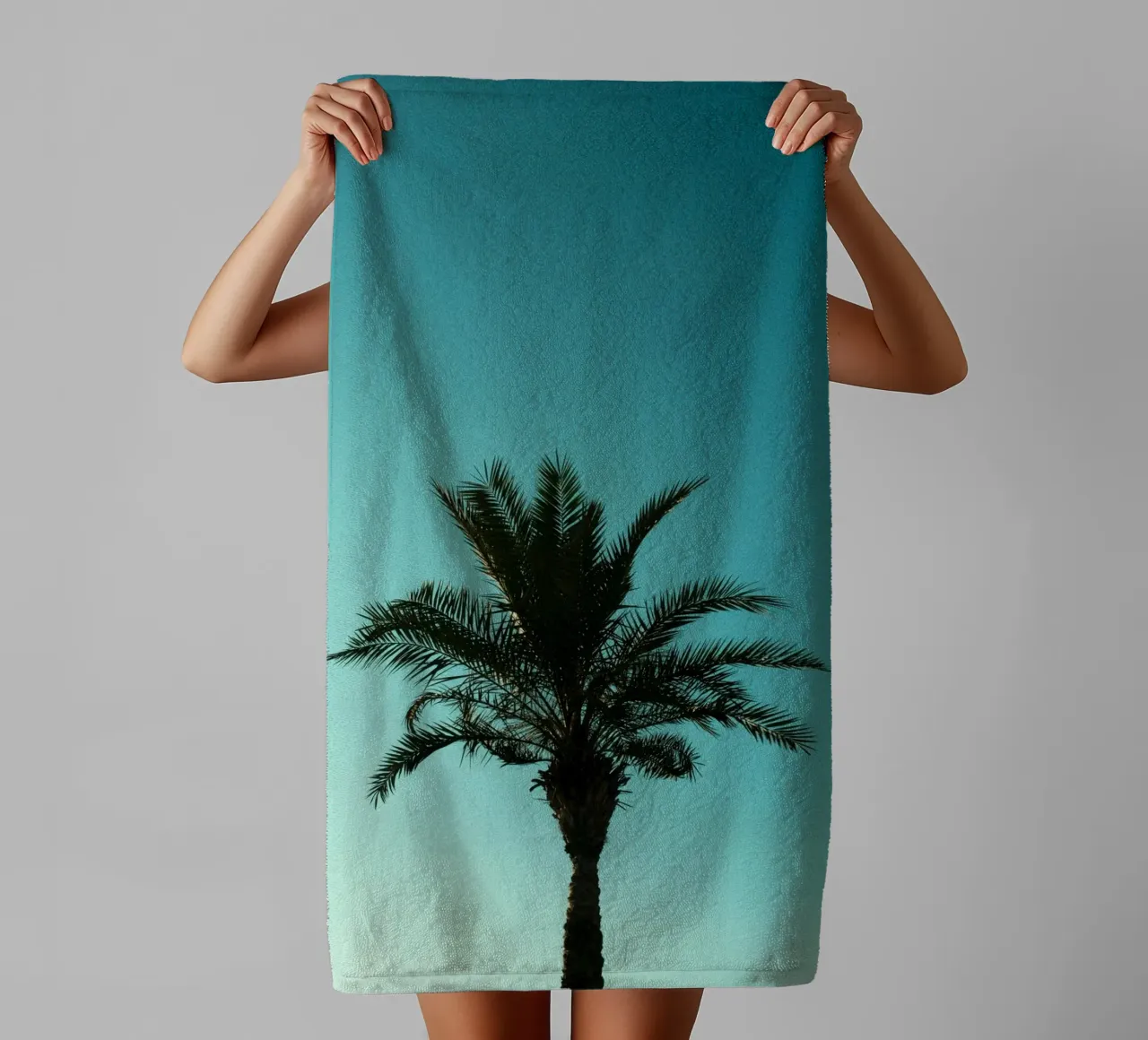 palm gradient asciugamano da bagno da carsa