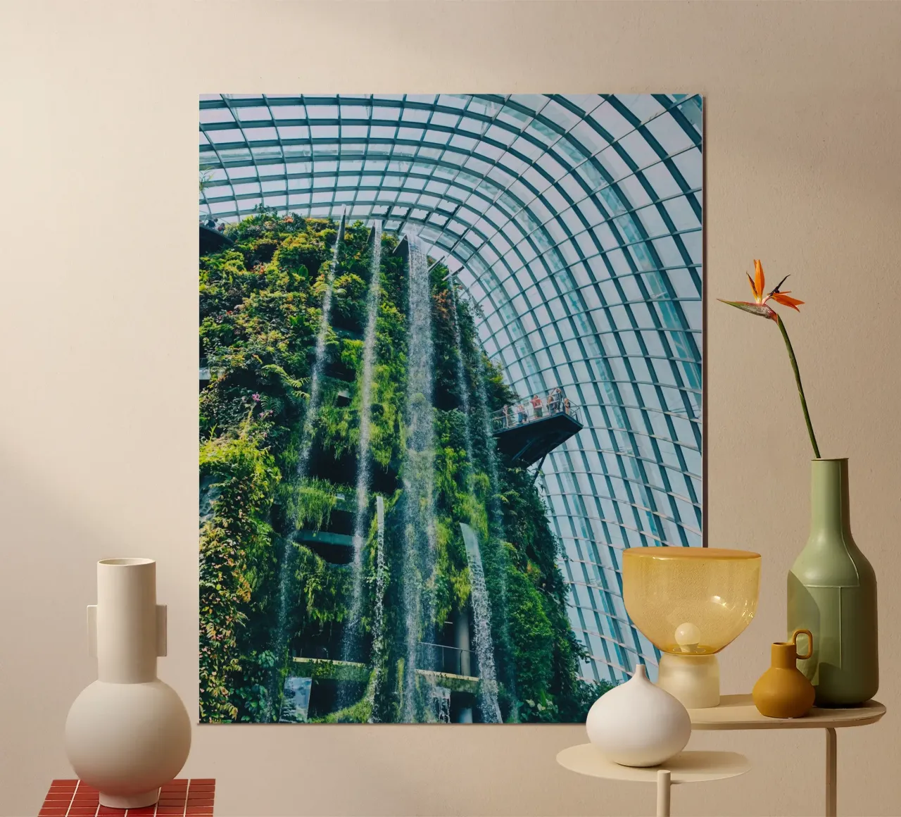 huge waterfall poster con telaio in legno da carsa