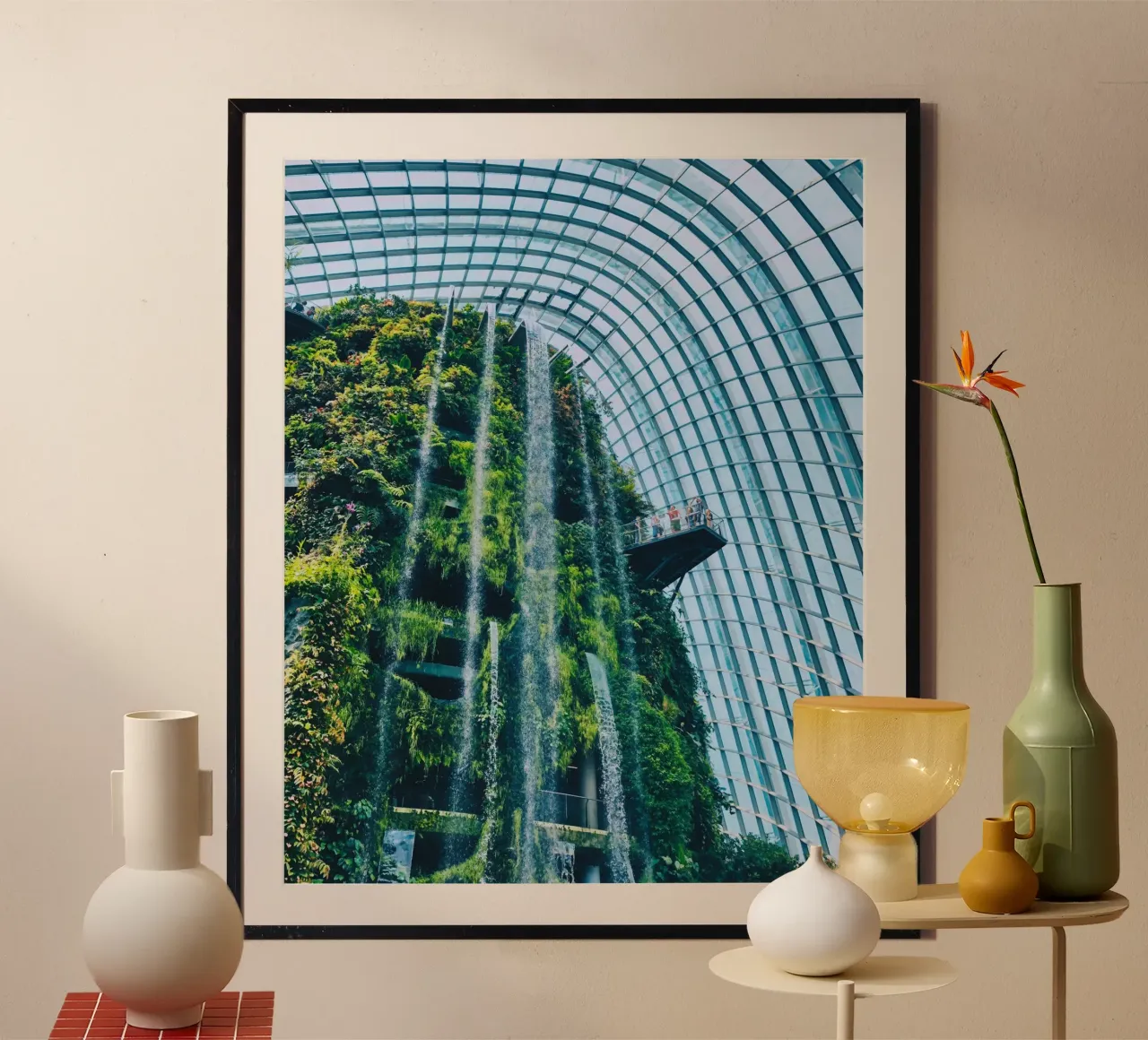huge waterfall poster con telaio in legno da carsa