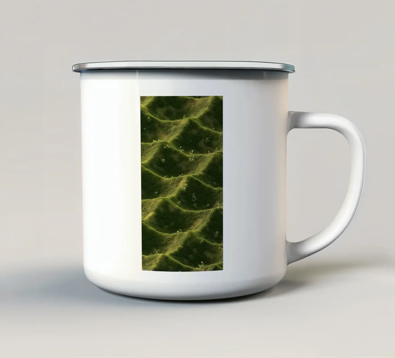 pastel line grass tazza in smalto da carsa