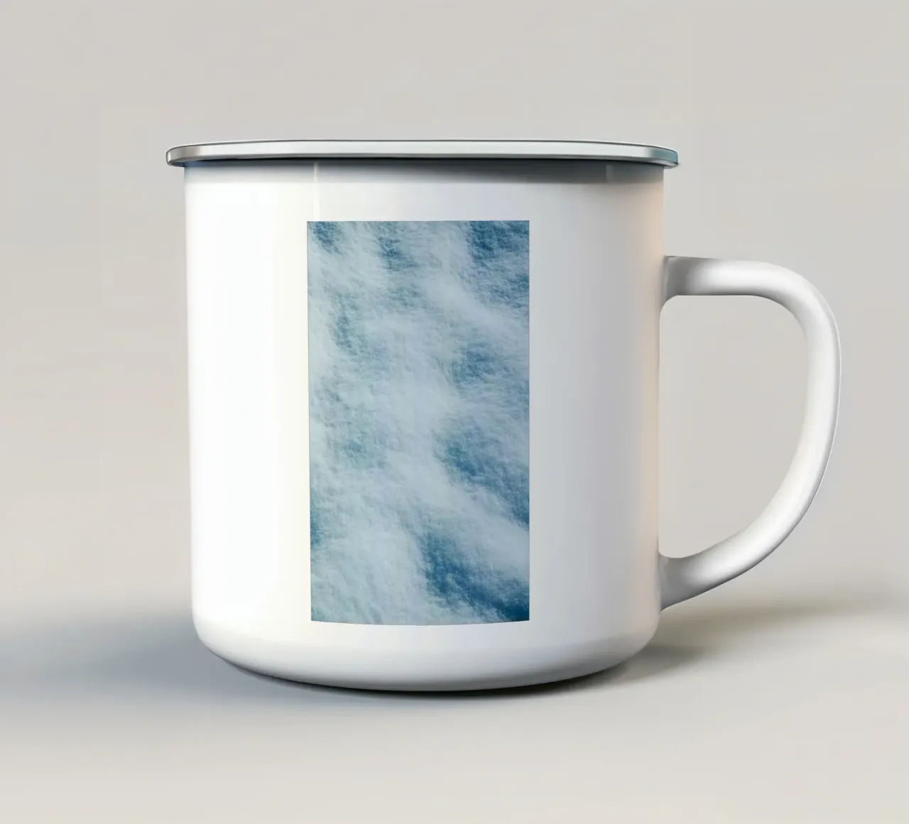line of ice tazza in smalto da carsa