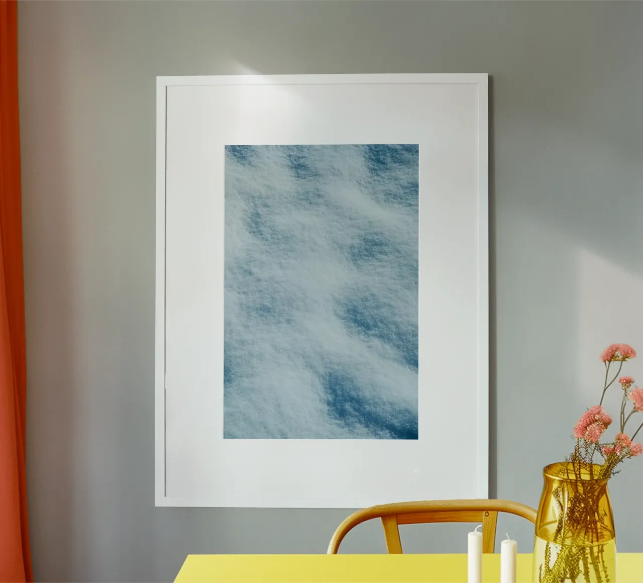 line of ice poster con telaio in plastica da carsa