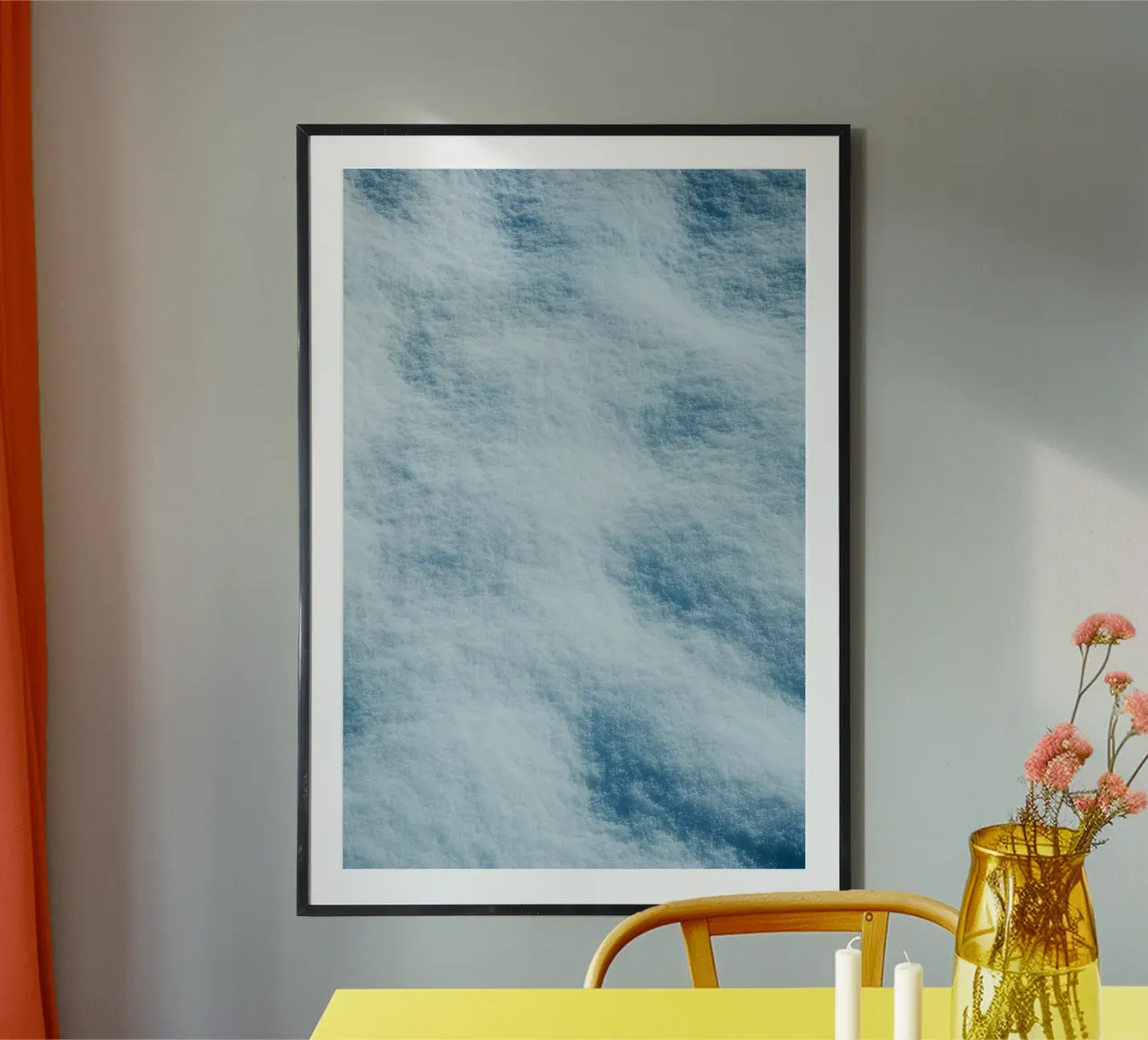 line of ice poster con telaio in plastica da carsa