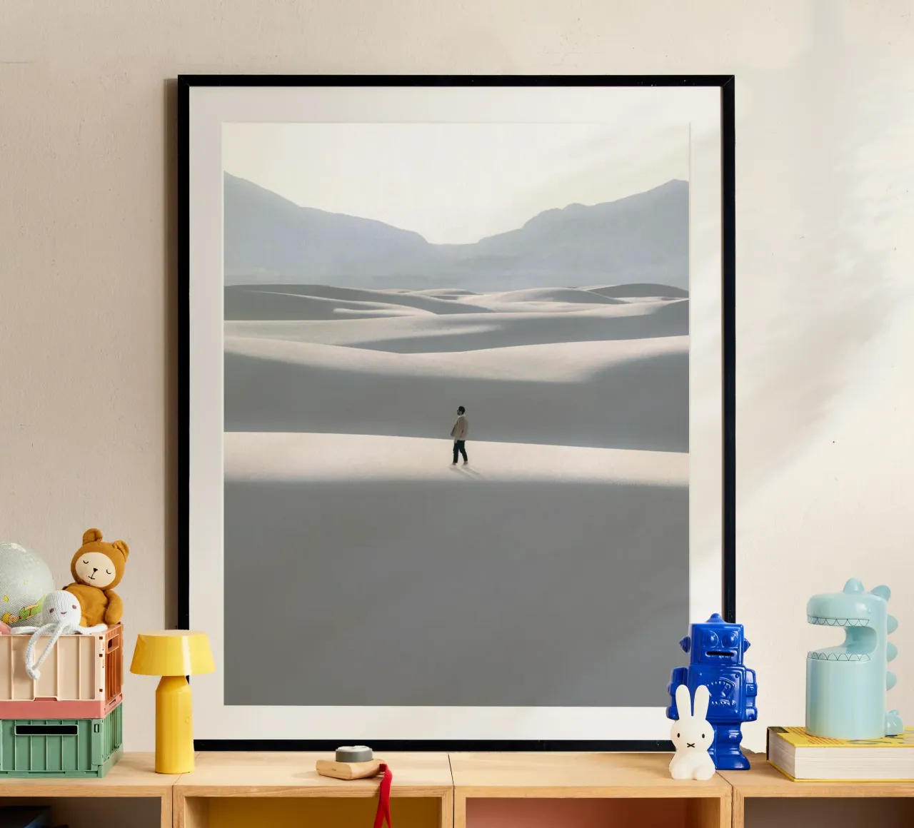 walking on ice poster con telaio in plastica da carsa