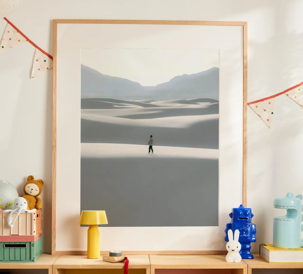 walking on ice poster con telaio in plastica da carsa