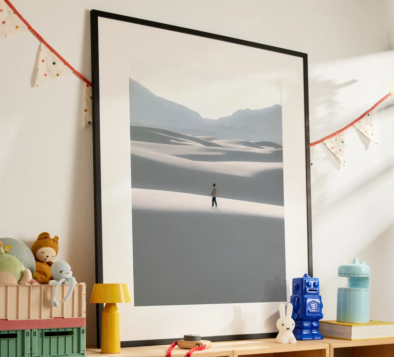 walking on ice poster con telaio in plastica da carsa