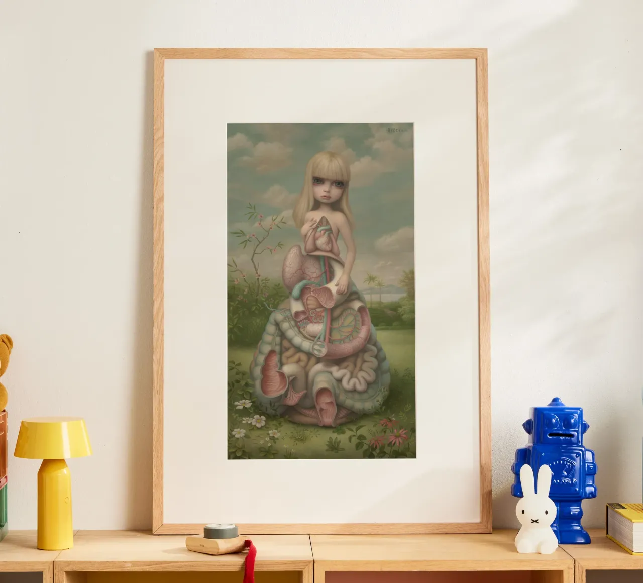 Anatomia (#109) MARK RYDEN poster con telaio in legno da adriano lopezz