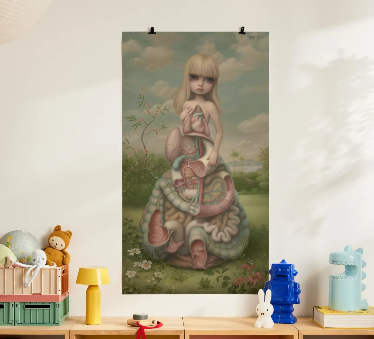 Anatomia (#109) MARK RYDEN poster con telaio in legno da adriano lopezz