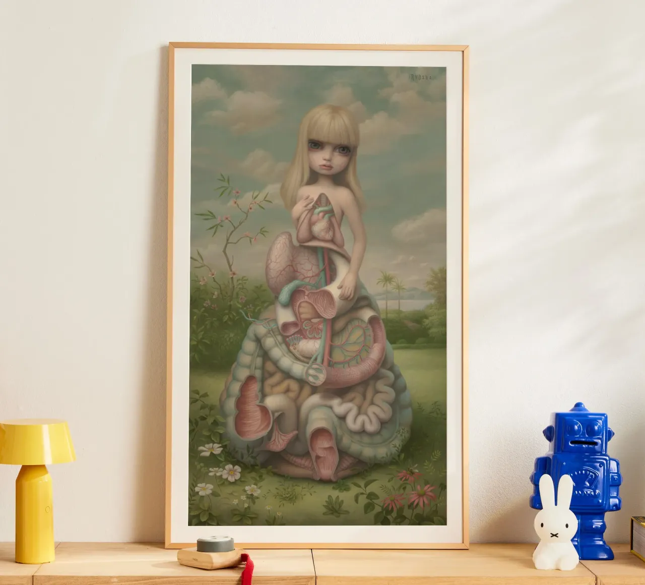 Anatomia (#109) MARK RYDEN poster con telaio in legno da adriano lopezz