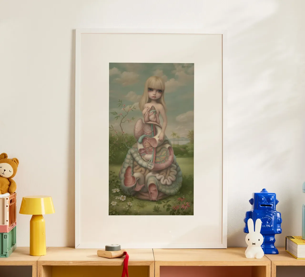 Anatomia (#109) MARK RYDEN poster con telaio in legno da adriano lopezz