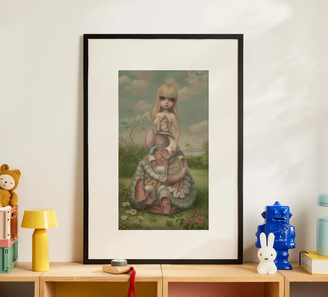 Anatomia (#109) MARK RYDEN poster con telaio in legno da adriano lopezz