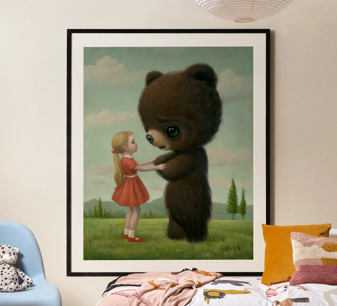 64 Addio Orso MARK RYDEN poster con telaio in alluminio da adriano lopezz