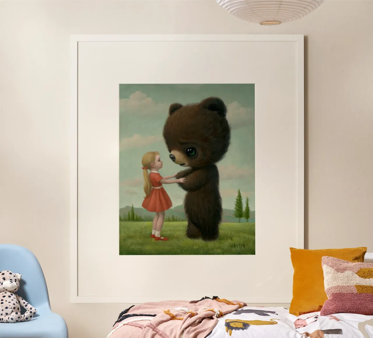 64 Addio Orso MARK RYDEN poster con telaio in alluminio da adriano lopezz