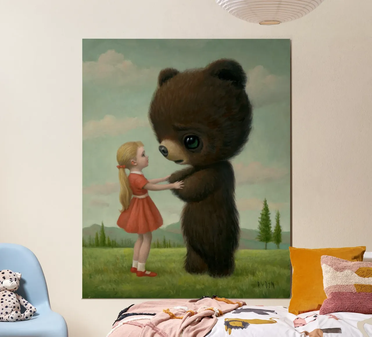 64 Addio Orso MARK RYDEN poster con telaio in alluminio da adriano lopezz