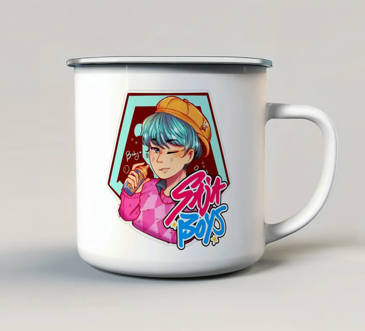 Vettore Saja Ragazzi tazza in smalto da eliouxence