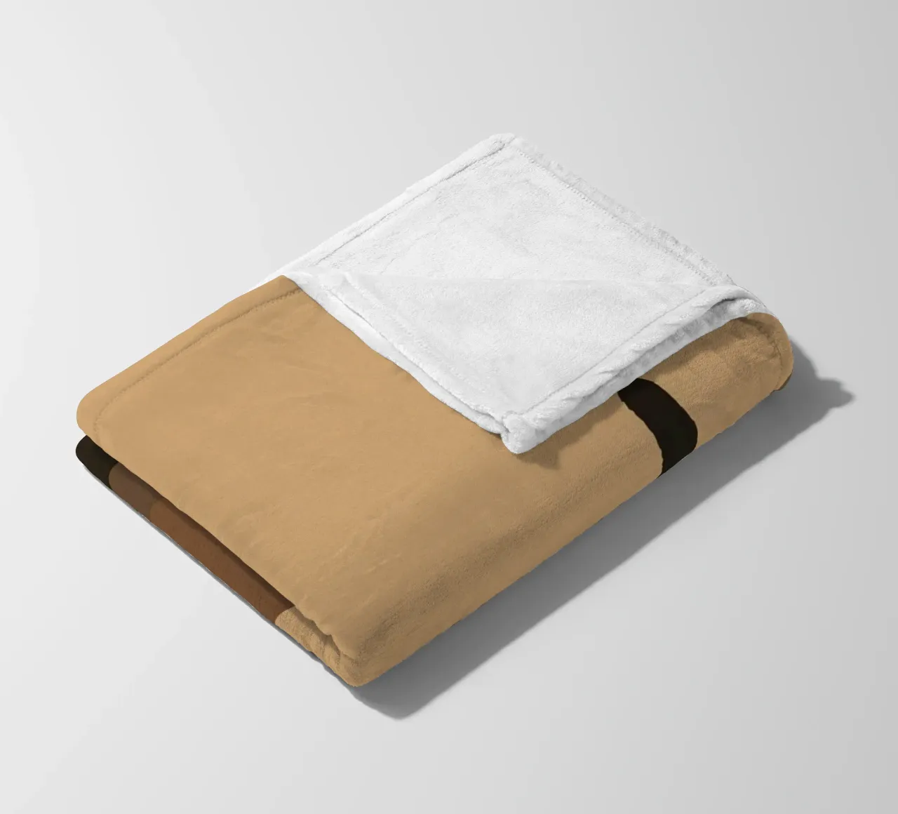 Paesaggio desertico monocromatico con sagome di cactus coperta in pile da DesignDoodle