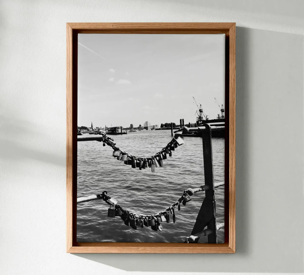 Keys to the Heart – Hamburg tela con Cornice a cassetta da DigiWunderwerk