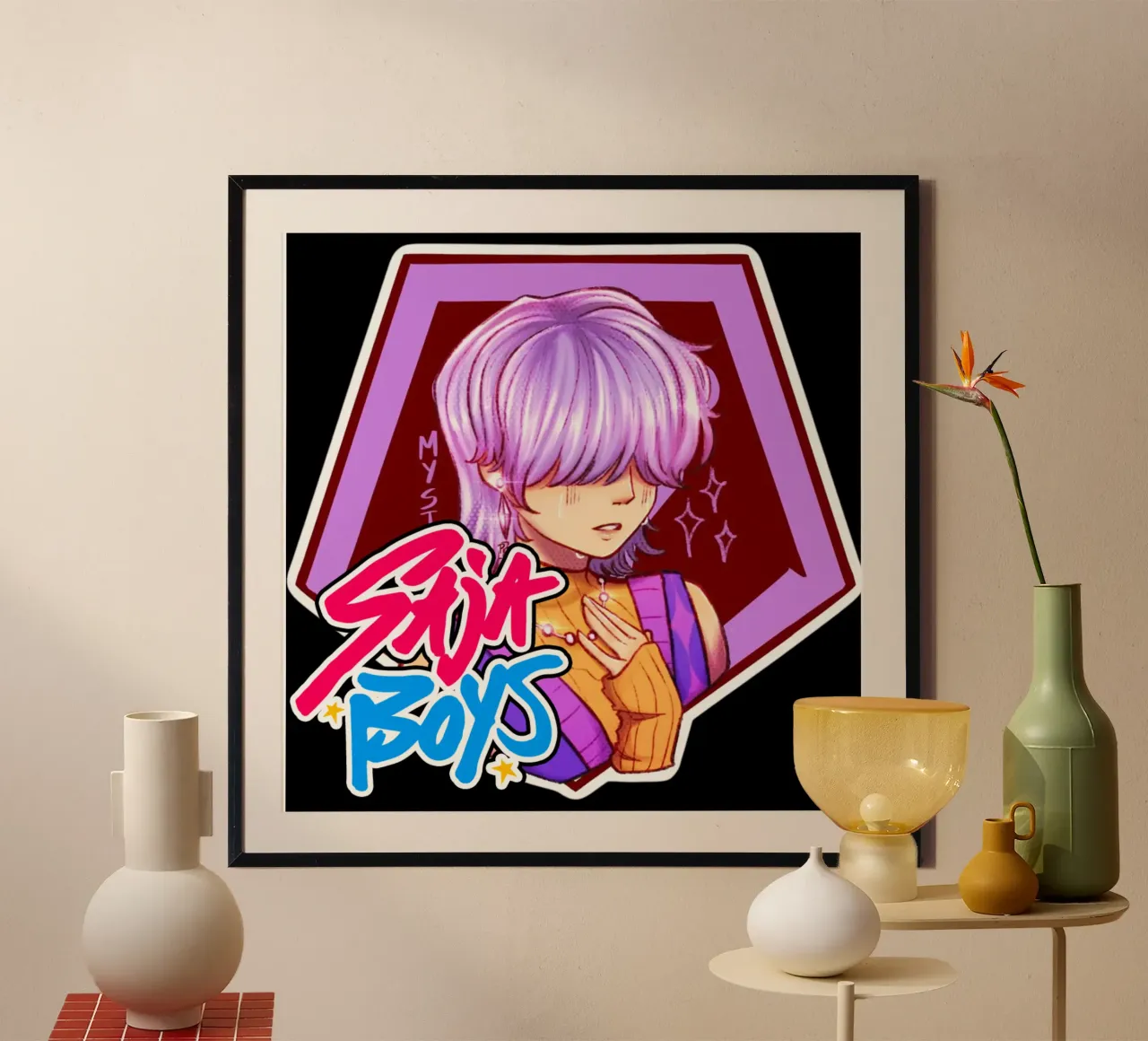 Cartonn Myst Saja Boys poster da eliouxence
