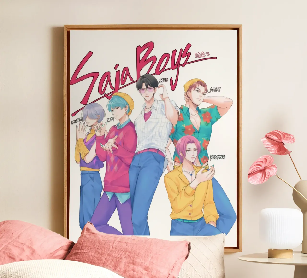 K-pop The Sja Boys canvas with Floater frame by eliouxence