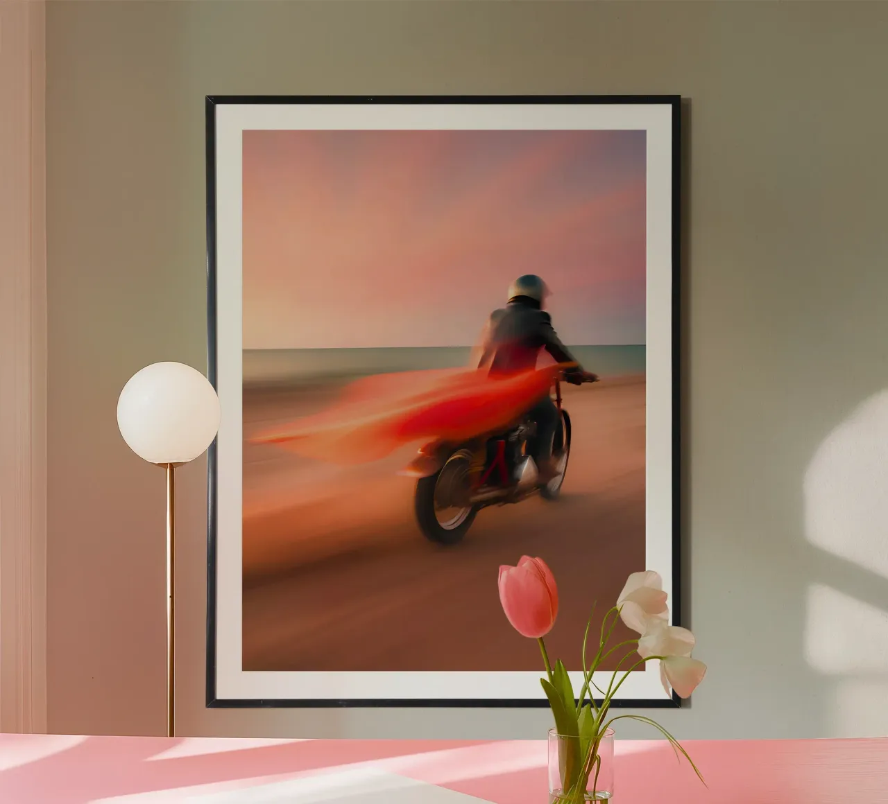 The Driver poster con telaio in legno da ICONICA Art Studio
