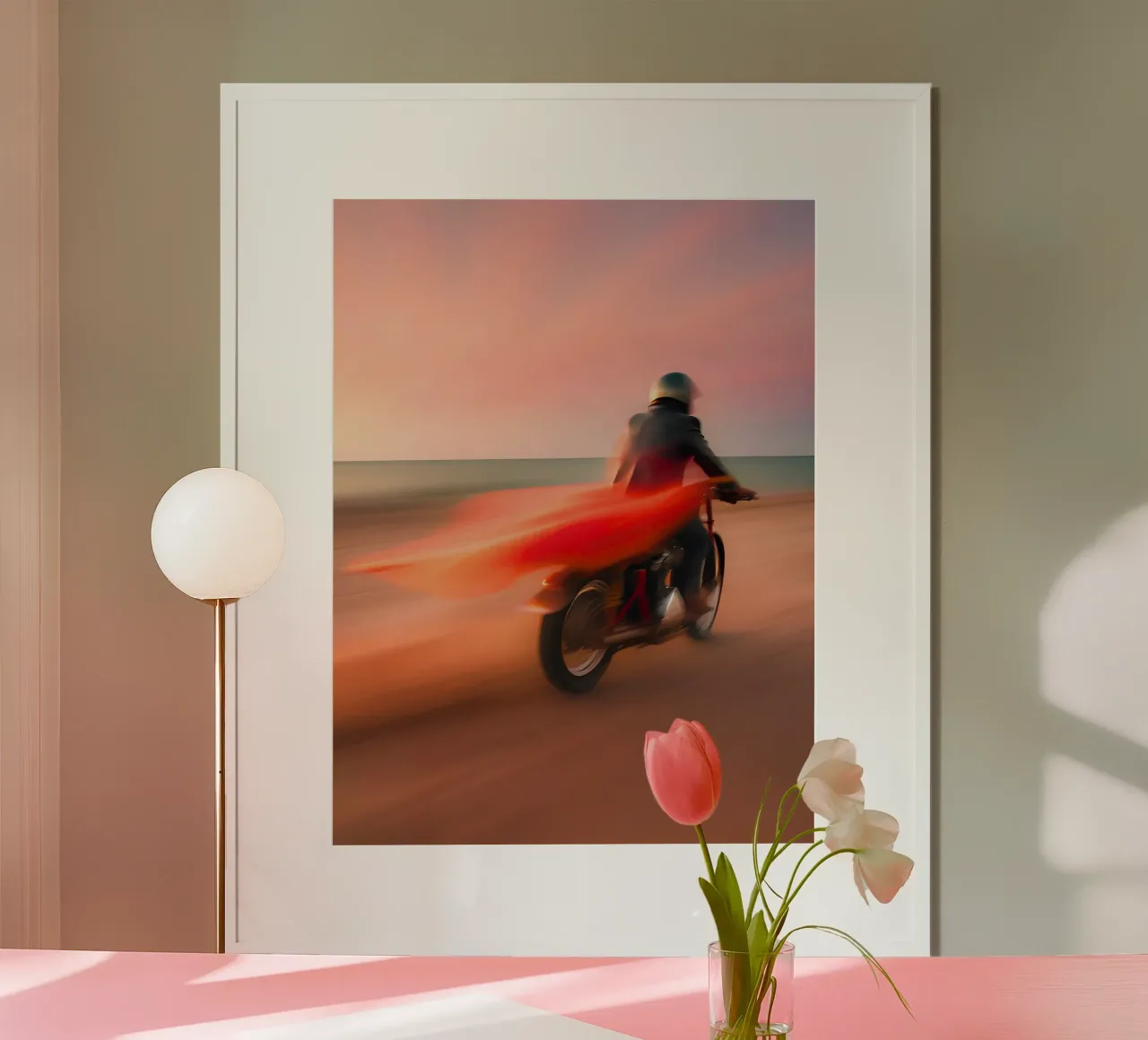 The Driver poster con telaio in legno da ICONICA Art Studio