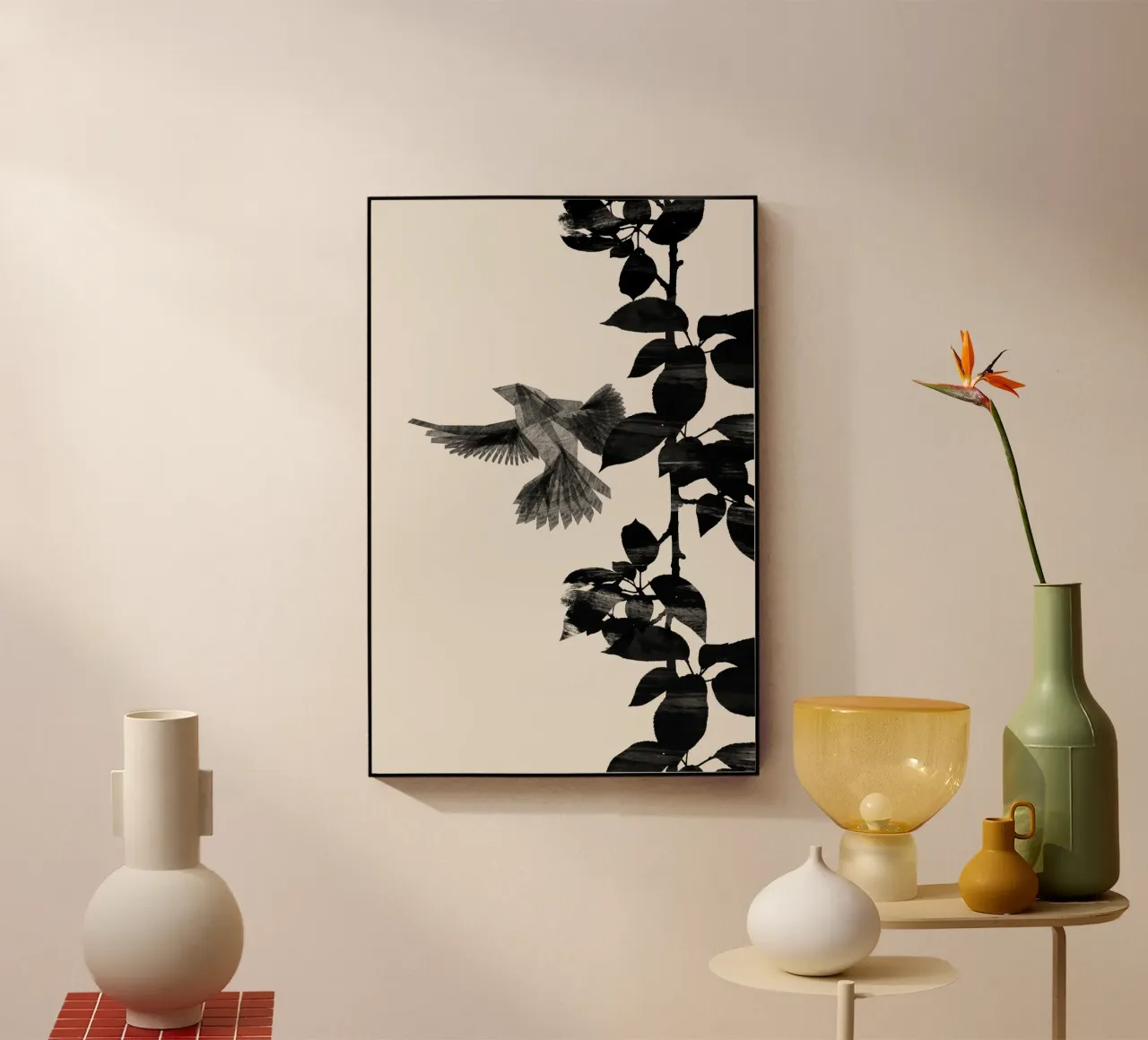 Danushka - Uccello botanico A plexiglass da The Artcircle