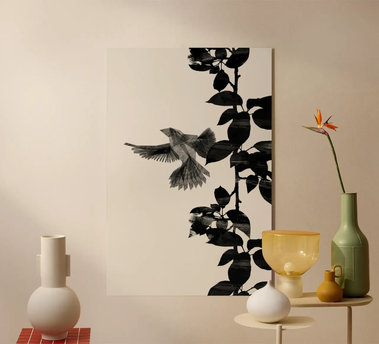 Danushka - Uccello botanico A plexiglass da The Artcircle