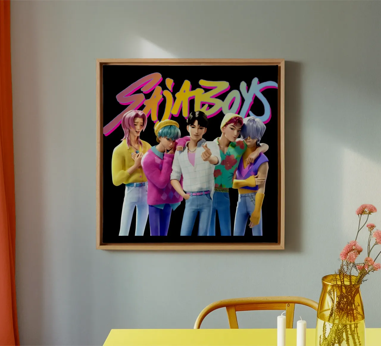 Vector The Saja Boys canvas with Floater frame by eliouxence