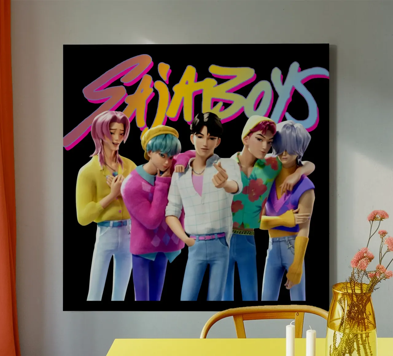 Vector The Saja Boys canvas with Floater frame by eliouxence