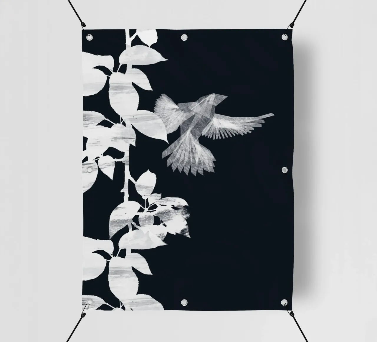 Danushka - Uccello botanico B telo in pvc da The Artcircle